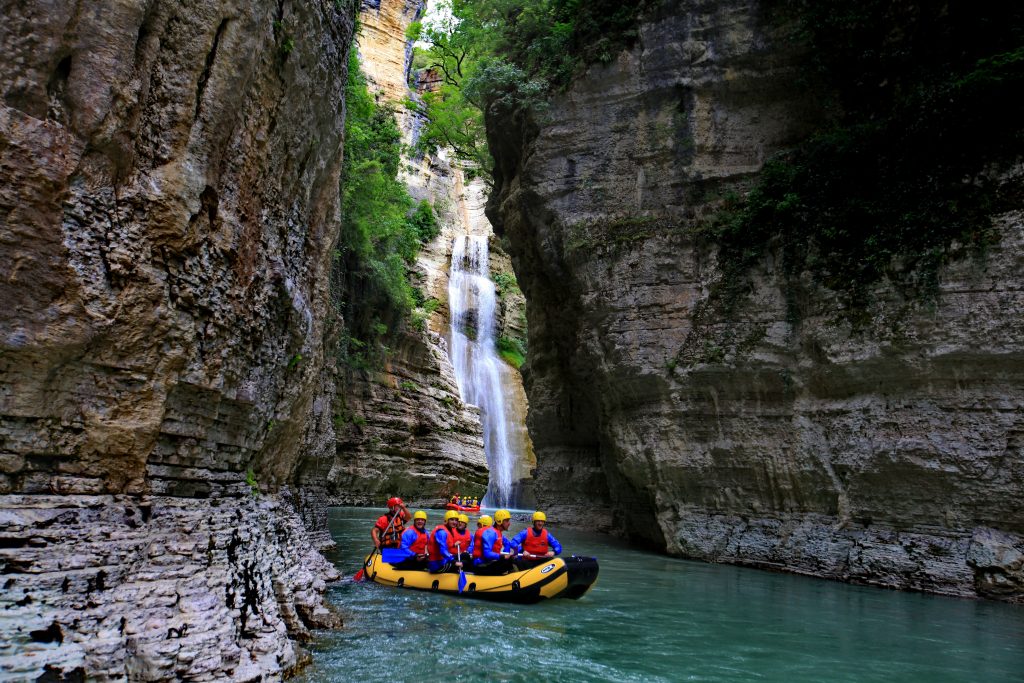 rafting in Berat Osumi Canyons day tour